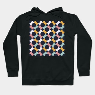 Mid Mod Flowers Navy Hoodie